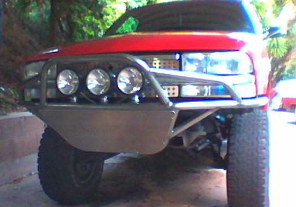 custom chevy s10 prerunner tube bumper