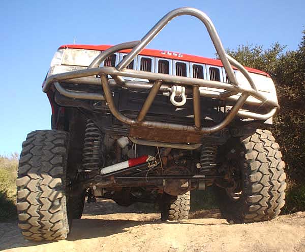 custom off 4x4 fabrication jeep zj custom rock crawler stinger winch bumper